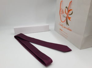 Cravate motif faux uni (tu / violet)