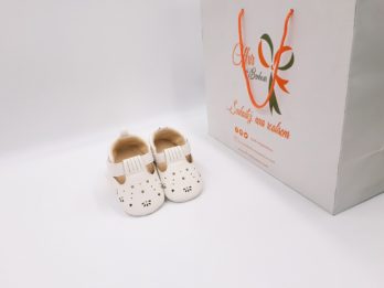 chaussures bébé (Blanc)