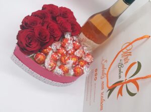 Des roses aux chocolats