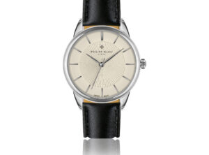 Philipp Blanc - Montre Montreux - cuir - noir